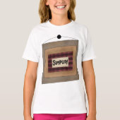 Rustic Minimalist Simplify Word Art Sign Tシャツ (正面)