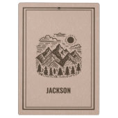 Rustic Modern Mountain Custom  クリップボード (裏面)