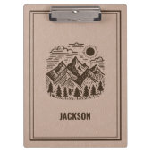 Rustic Modern Mountain Custom  クリップボード (正面)