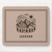 Rustic Modern Mountain Custom  マウスパッド (正面)