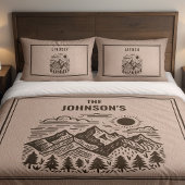 Rustic Modern Mountain Custom 枕カバー