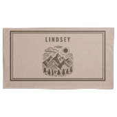 Rustic Modern Mountain Custom 枕カバー (正面左)