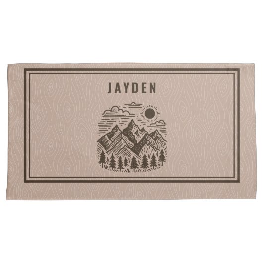 Rustic Modern Mountain Custom 枕カバー (正面右)