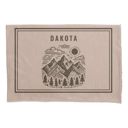 Rustic Modern Mountain Custom 枕カバー (正面)