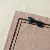 Rustic Modern Mountain Custom Beach Towel ビーチタオル (インサイチュ)