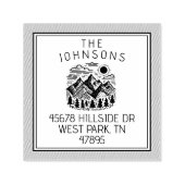 Rustic Modern Mountains Custom セルフインキングスタンプ (デザイン)