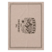 Rustic Modern Mountains Custom テーブルクロス (正面)