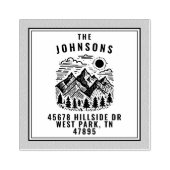 Rustic Modern Mountains Custom ラバースタンプ (インプリント)