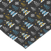 Rustic Modern Pine Trees ショートテーブルランナー (コーナー)