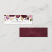 Rustic Moody Floral | ウェディング ウェブサイト RSVP カード (正面/裏面)