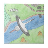 "Rustic motifs" タイル (正面)