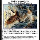 Rustic Mountain Eagle Relief Panel EH5R Decoupage 薄葉紙