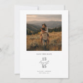 Rustic Mountain Photo Wedding Save the Date セーブザデート (正面)