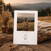 Rustic Mountain Photo Wedding Save the Date セーブザデート