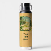 Rustic Mountain Scene ウォーターボトル (背面)