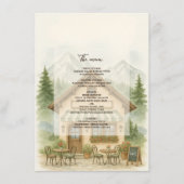 Rustic Mountain wedding destination program メニュー (正面)