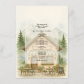 Rustic Mountain wedding destination program メニュー (裏面)
