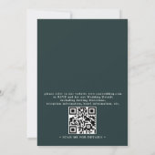 Rustic Mountain Wildflower Boho QR code Wedding 招待状 (裏面)