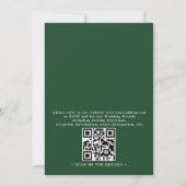 Rustic Mountain Wildflower Boho QR Code Wedding 招待状 (裏面)