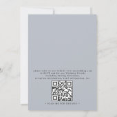 Rustic Mountains Forest Watercolor QR Code Wedding 招待状 (裏面)