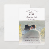 Rustic Mountains Photo Engaged Couple (正面/裏面)