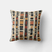 Rustic Mudcloth Geometric Pattern (1) クッション (裏面)