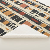 Rustic Mudcloth Geometric Pattern (1) シェルパブランケット (3/4)