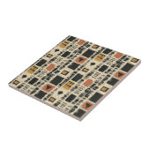 Rustic Mudcloth Geometric Pattern (3) タイル (側面)