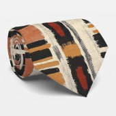 Rustic Mudcloth Geometric Pattern (3) ネクタイ (ロール)