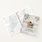 Rustic Mushroom and Leaves Family Recipe Cookbook ノートブック (内部)