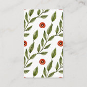 Rustic Mushroom Autumn Books For Baby Card エンクロージャーカード (裏面)