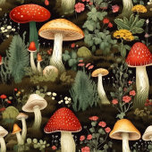 Rustic Mushroom Curtain Nature’s Whimsy in Style シャワーカーテン