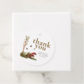 Rustic Mushroom Woodland Baby Shower フェイバータグ (インサイチュ)