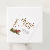 Rustic Mushroom Woodland Baby Shower フェイバータグ (インサイチュ)