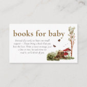 Rustic Mushroom Woodland Shower Books for Baby エンクロージャーカード (正面)