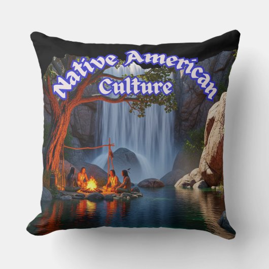   Rustic Native American Culture クッション (正面)