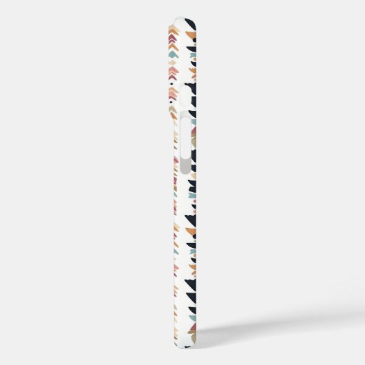 Rustic Native Ethnic Mudcloth Aesthetic Vertical Case-Mate iPhoneケース (裏面 / 左)