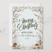 Rustic Nature-Inspired Holiday シーズンカード (正面)
