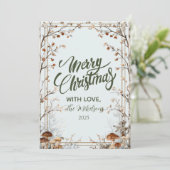 Rustic Nature-Inspired Holiday シーズンカード (スタンド正面)