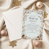 Rustic Nature-Inspired Holiday 招待状