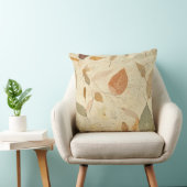 Rustic Nature-Inspired Leaf - Botanical Art (3) クッション (椅子)