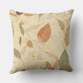 Rustic Nature-Inspired Leaf - Botanical Art (3) クッション (裏面)
