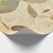 Rustic Nature-Inspired Leaf - Botanical Art (3) ラッピングペーパー (角)
