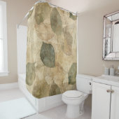 Rustic Nature-Inspired Leaf - Botanical Art (6) シャワーカーテン (インサイチュ)