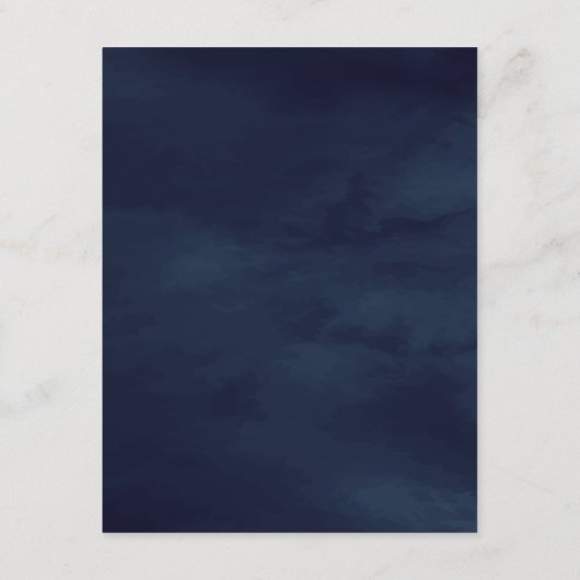 Rustic Navy Blue Fall Maple Leaves Pumpkin Blank エンクロージャーカード (裏面)