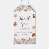 Rustic Neutral Boho Wedding ギフトタグ (正面)