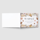 Rustic Neutral Boho Wedding ゲストブック (全面)