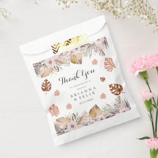 Rustic Neutral Boho Wedding フェイバーバッグ (封をした状態)