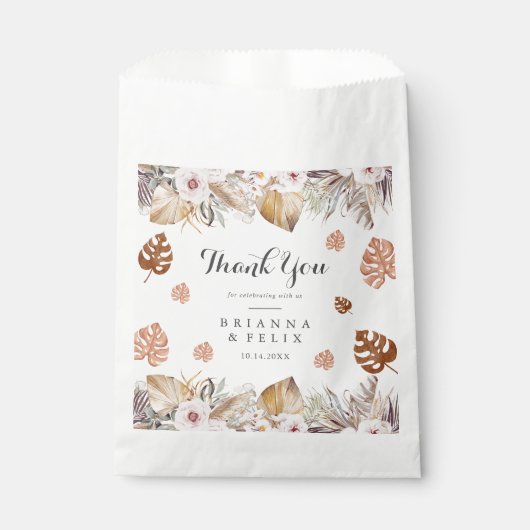 Rustic Neutral Boho Wedding フェイバーバッグ (正面)