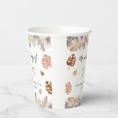 Rustic Neutral Boho Wedding 紙コップ (左)